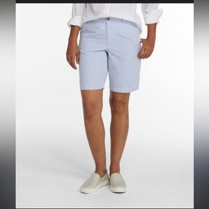Rafaella Light Blue pin stripe Women's Bermudas